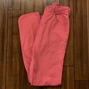 Pink straight leg jeans !
